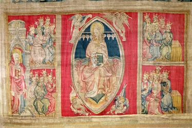 Christus auf dem Thron mit den apokalyptischen Tieren und den vierundzwanzig Ältesten, Nr. 4 aus 